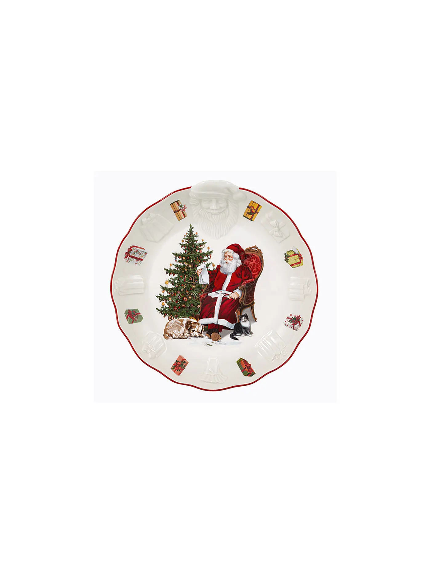 VILLEROY & BOCH | Toy's Fantasy Schale mit Santa Relief, 24x25x4,6cm | 